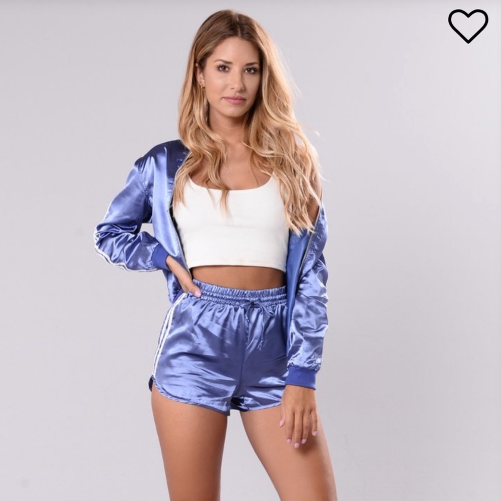 Satin Two Piece Jogger Set NWT